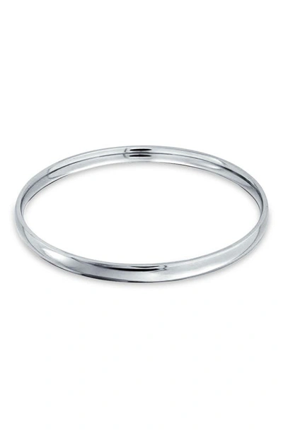 Bling Jewelry Sterling Silver Domed Stackable Bangle Bracelet