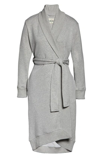 Ugg Karoline Fleece Robe In Seal Heather