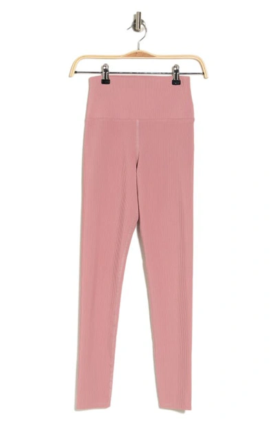 Beach Riot Ayla Ribbed Leggings In Antique Rose