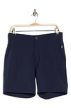 Onia Calder Nylon Blend Solid Regular Fit Swim Trunks In Deep Navy