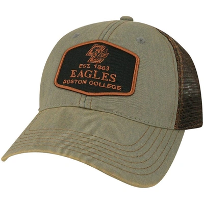 Legacy Athletic Grey Boston College Eagles Practice Old Favorite Trucker Snapback Hat