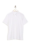 Onia Stretch Linen Short Sleeve Button Front Shirt In White