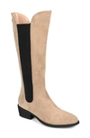 Journee Collection Celesst Tall Chelsea Boot In Taupe