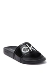 Calvin Klein Austin Slide Sandal In Black / White