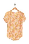 Daniel Rainn Pinch Sleeve Blouse In M207 Ivory