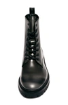 Allsaints Tobias Plain Toe Boot In Black/ Black