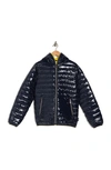 Noize Lightweight Hoodie Puffer Jacket In Navy
