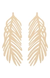 MELROSE AND MARKET STATEMENT FEATHER EARRINGS