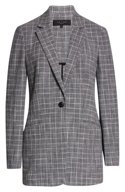 Rag & Bone Deconstructed Check Blazer In Grey Check