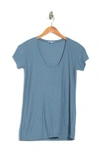 James Perse Deep V-neck T-shirt In Zero