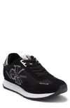 Calvin Klein Eden Sneaker In Black / Black / Silver Chrome