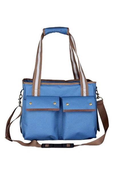 Pet Life Blue Fashion Canvas Pet Carrier