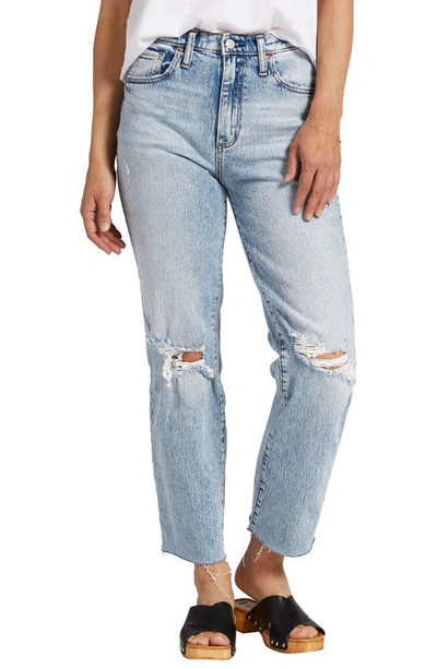 Silver Jeans Co. Highly Desirable High Waist Straight Leg Jeans In Indigo