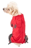 TOUCHDOG QUANTUM-ICE FULL-BODIED ADJUSTABLE AND 3M REFLECTIVE DOG JACKET