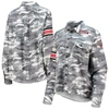 The Wild Collective Gray Alabama Crimson Tide Camo Flannel Button-up Long Sleeve Shirt In Gray