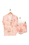 Nordstrom Rack Tranquility Shortie Pajamas In Pink Smoke Paradise Blooms