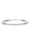 Lafonn Simulated Diamond Stackable Bangle Bracelet In White