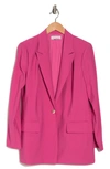 Wayf One-button Blazer In Hot Pink