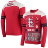 FOCO FOCO RED ST. LOUIS CARDINALS TICKET LIGHT-UP UGLY SWEATER