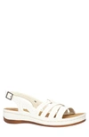 Easy Street Womens Kehlani Strap Sandals In White