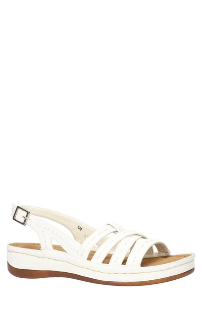 Easy Street Kehlani Slingback Sandal In White