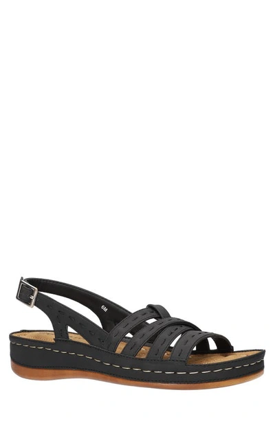 Easy Street Kehlani Slingback Sandal In Black