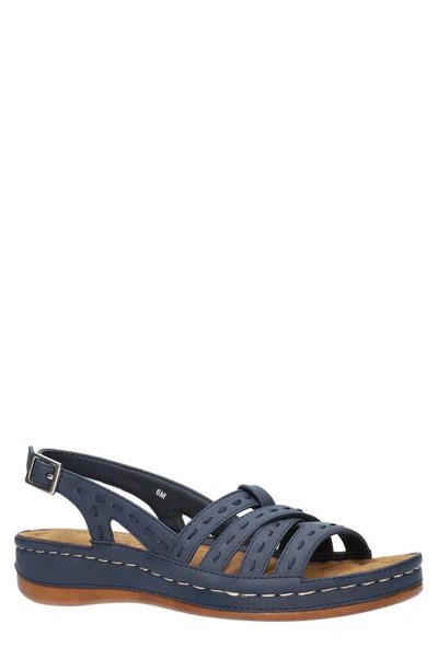 Easy Street Kehlani Slingback Sandal In Navy