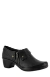 Easy Street Darcy Womens Slip On Ankle Shooties In Navy