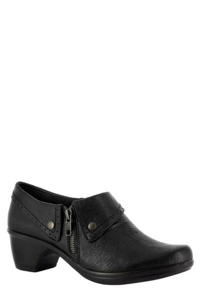 Easy Street Darcy Womens Slip On Ankle Shooties In Navy