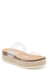 Steve Madden Jaime Espadrille Platform Sandal In Clear