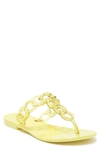 Melissa Big Chain Flip Flop In Neon Green