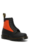 Dr. Martens 1460 Two-tone Leather Boots In Black