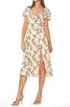 Alexia Admor Gracie Dress In Beige Wildflower