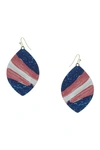 Olivia Welles Nora Teardrop Earrings In Gold / Multi