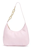 House Of Want Newbie Vegan Leather Shoulder Bag In Pale Pink