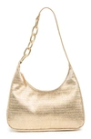 House Of Want Newbie Vegan Leather Shoulder Bag In Soft Gold