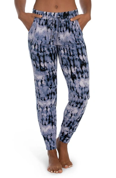 Midnight Bakery Women's Chloe Kaira Tie Dye Hacci Pant In Blue