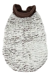 Pet Life Luxe Purrlage Dog Jacket In White And Brown