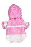 PET LIFE TWO-TONE ADJUSTABLE DOG RAINCOAT