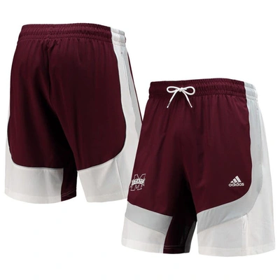 Adidas Originals Men's Adidas Maroon Mississippi State Bulldogs Swingman Basketball Aeroready Shorts