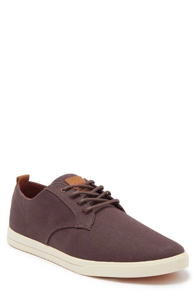 Clae Ellington Sneaker In Oxblood Canvas