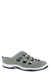 Easy Street Barbara Sport Sneaker Mule In Gray Leather