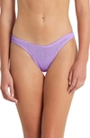 Bond-eye Australia Bound By Bond-eye The Scene High-cut Ribbed Bikini Bottoms In Lavender