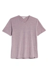 Threads 4 Thought Slim Fit V-neck T-shirt In Dark Plum