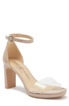 Chinese Laundry Timi Ankle Strap Sandal In Nude Patent