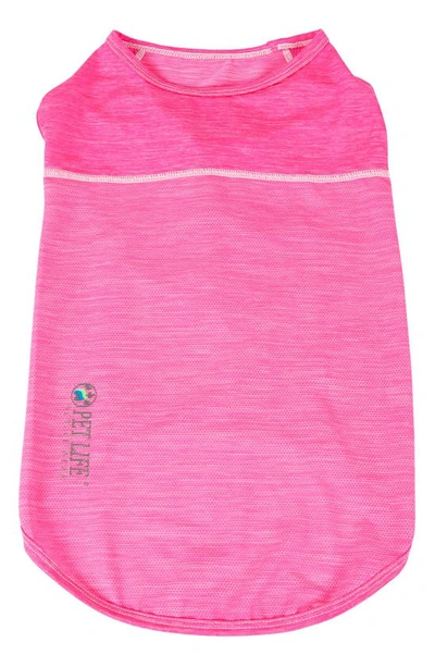 PET LIFE PET LIFE® ACTIVE AERO-PAWLSE HEATHERED TANK TOP