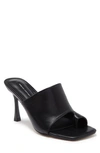 French Connection Womens Toe Loop Vegan Leather Mules In Black