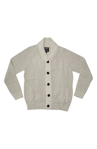X-ray Shawl Collar Cardigan Sweater In Oatmeal
