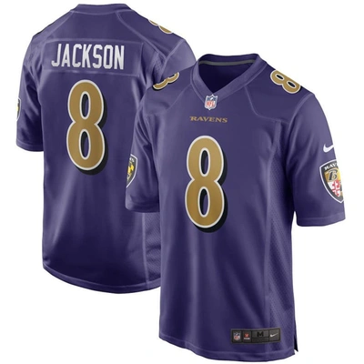 NIKE NIKE LAMAR JACKSON PURPLE BALTIMORE RAVENS ALTERNATE GAME JERSEY