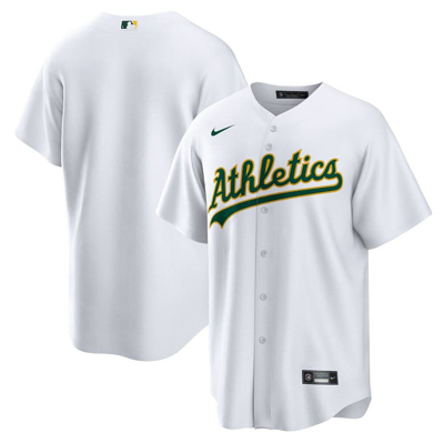 Nike Men's Oakland Athletics Official Blank Replica Jersey In White